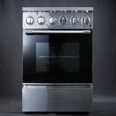 24''フリースタンド電動レンジ 4 エレメント電動ストーブ オーブン 80L / 2.8 Cu.Ft