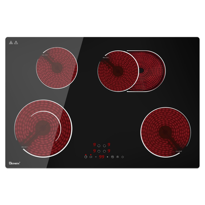 電動炊飯台 4 燃焼器 220V セラミック炊飯台 30 インチ ガラス炊飯台 7200W