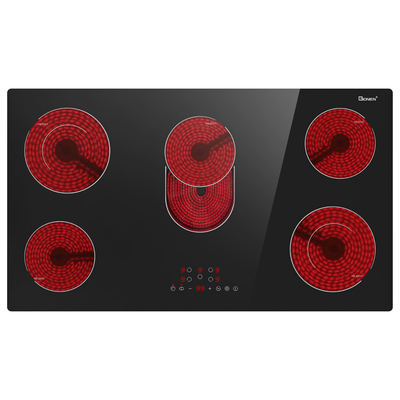 36インチ5バーナー 電気炊飯台 8400w 放射性セラミック炊飯台 220~240v